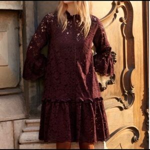 BEAUTIFUL BURGUNDY LACE DRESS
